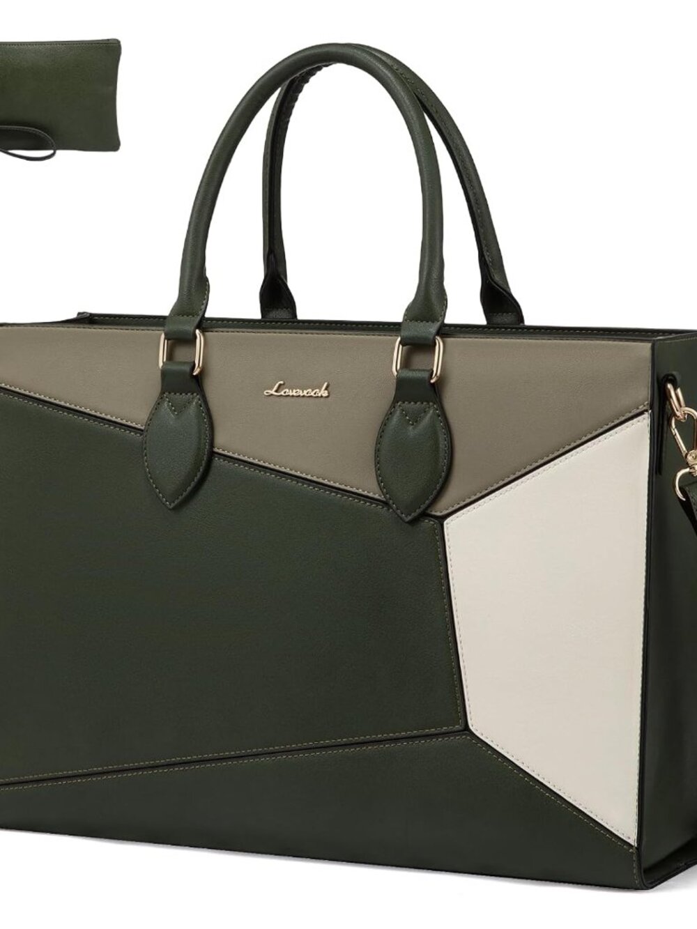 Laptop Bag for Women,17 lnch Waterproof Lightweight Leather Tote Bag,Professiona